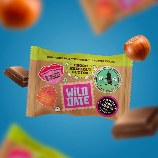 Choco Date Ball with Hazelnut Butter Filling
