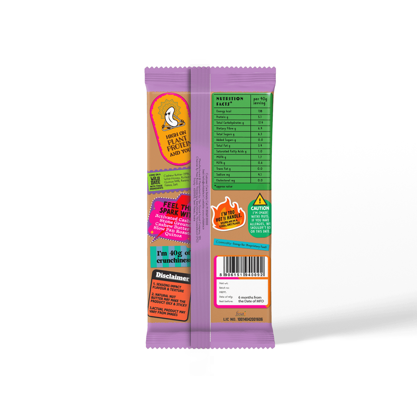 Wild Date snack bar assorted