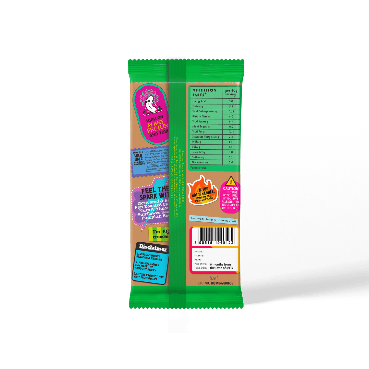 Wild Date snack bar assorted