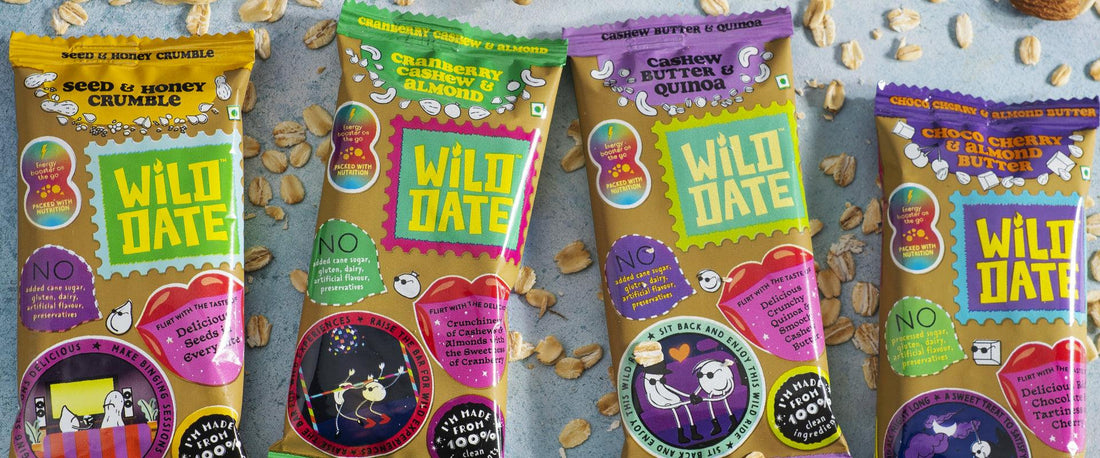 4 Wild Date products in a line
