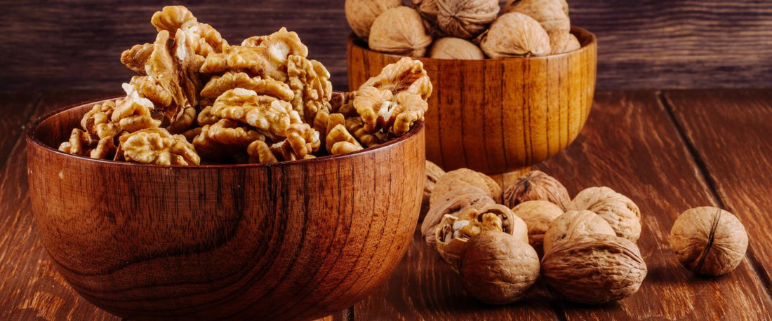 2 bowls of walnuts