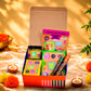 Wild Date Big Diwali Gift Hamper - Gluten-Free |Plant Protein-Rich Snacks | Hazelnut Chocolate Granola, Chocolate Cookie with Almond Bits, Cranberry, Cashew & Almond Bars, Pumpkin Seed Butter with Almond Crunch, Festive Diyas & Premium Tea