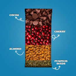 Choco Cherry and Almond Butter Snack Bar Wild Date
