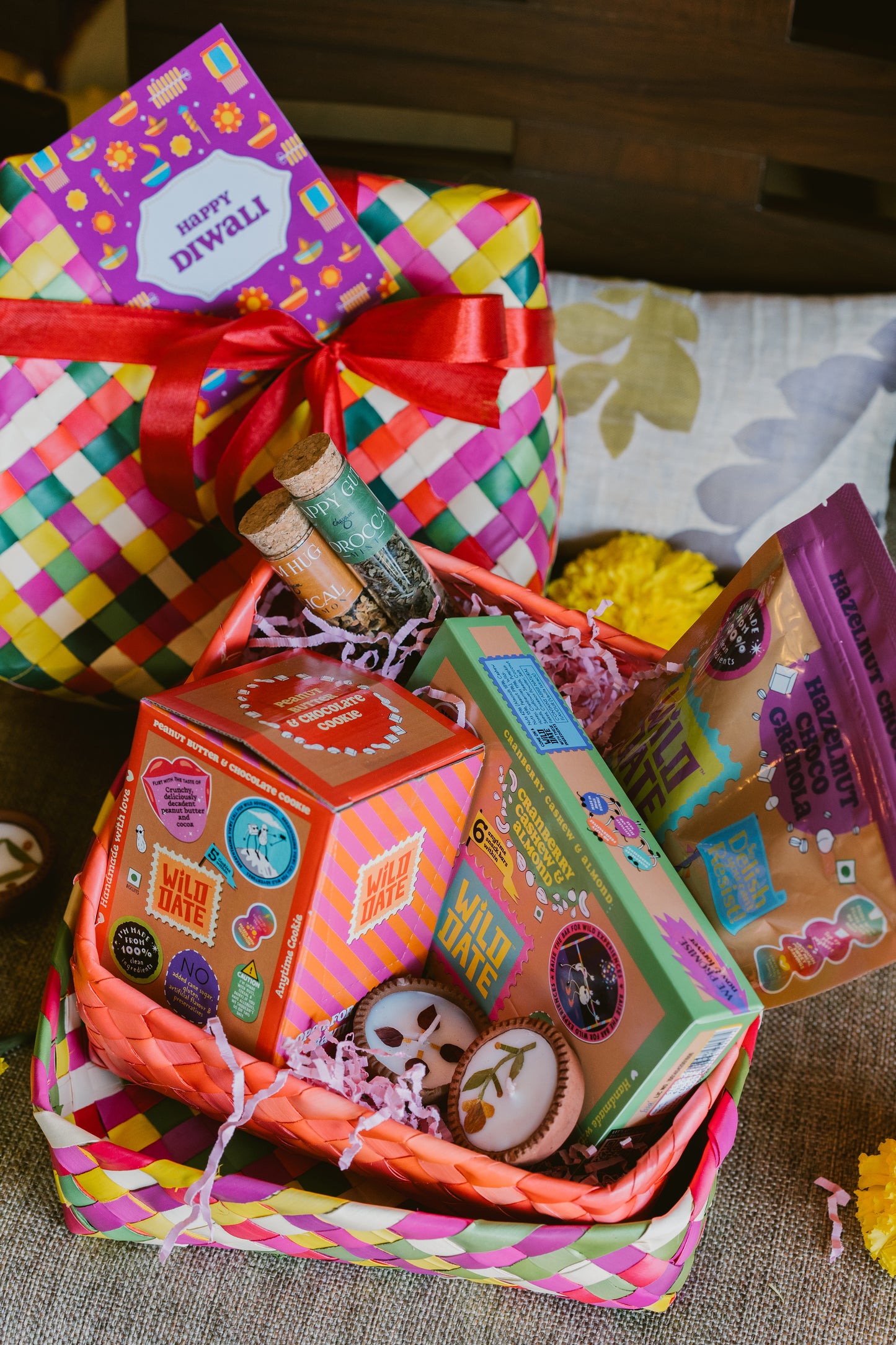 Wild Date Big Diwali Hamper- Yum max with Diya and Tea