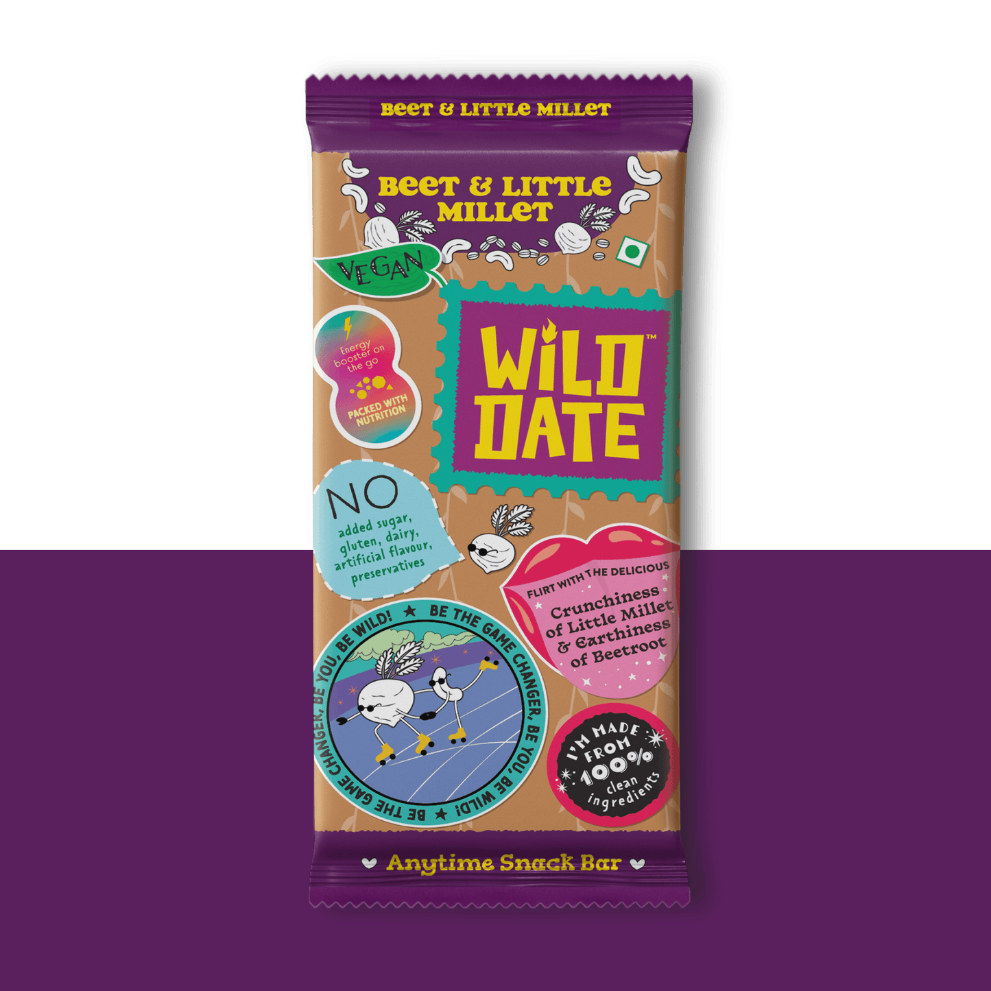 Wild Date Beet and Little Millet Vegan Snack bar