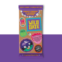 Choco Cherry and Almond Butter Snack Bar Wild Date