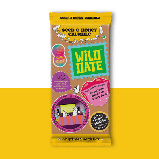 Wild Date Seed and Honey Crumble Snack Bar